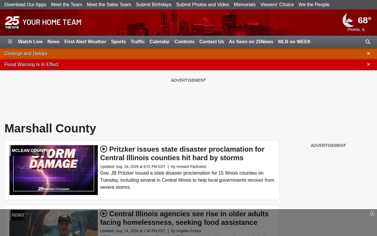 25 News Now Marshall County crime news coverage