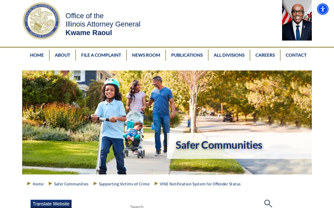 Illinois VINE custody notification information for Marshall County record lookups